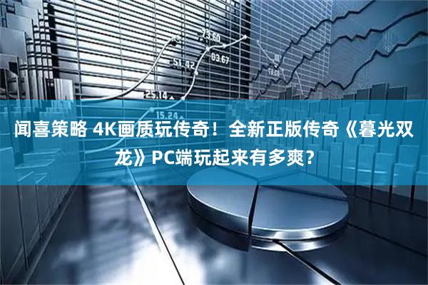 闻喜策略 4K画质玩传奇！全新正版传奇《暮光双龙》PC端玩起来有多爽？